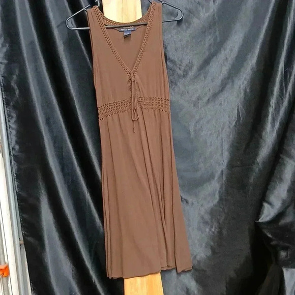 Sleeveless brown summer dress Boston Proper size small - Picture 1 of 4
